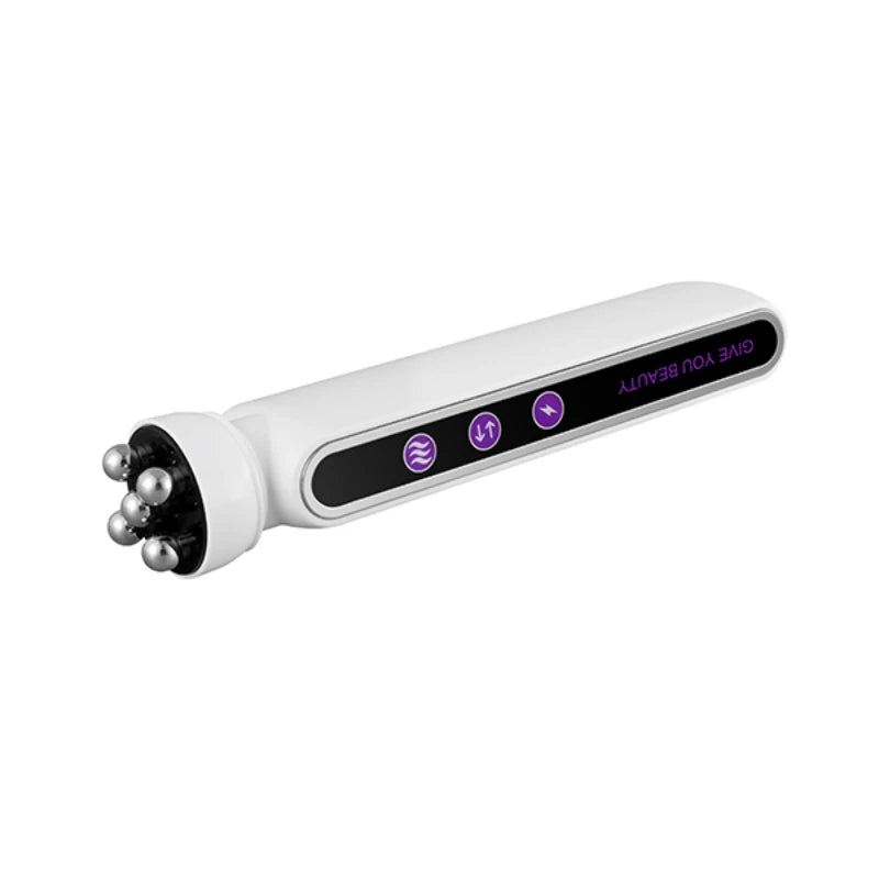 3-in-1 RF Heating EMS Facial Massager - 360° Roller for Lifting & Rejuvenation