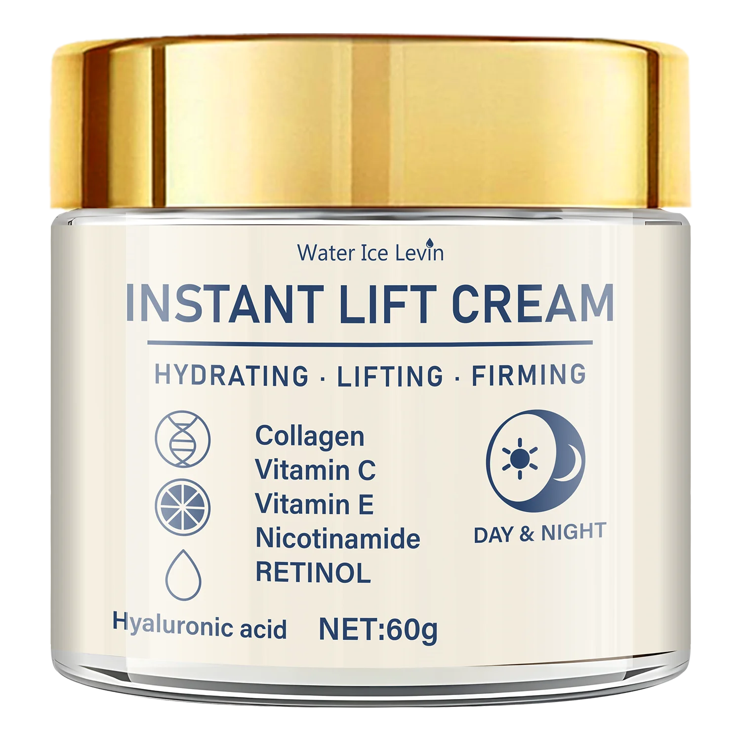 Hyaluronic Acid & Retinol Firming Face Cream - Anti-Aging Moisturizer