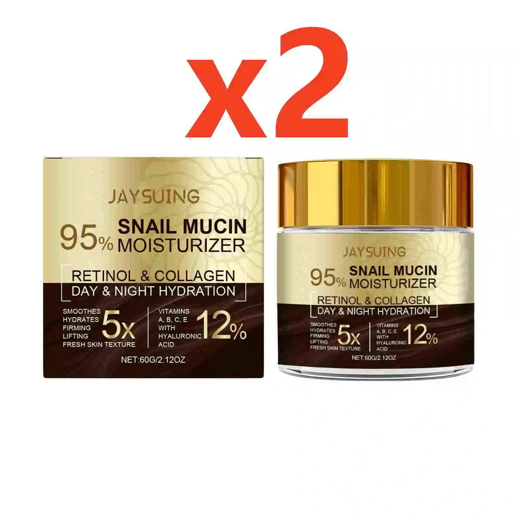 95% Snail Mucin Anti-Aging Cream - Collagen & Retinol Moisturizer