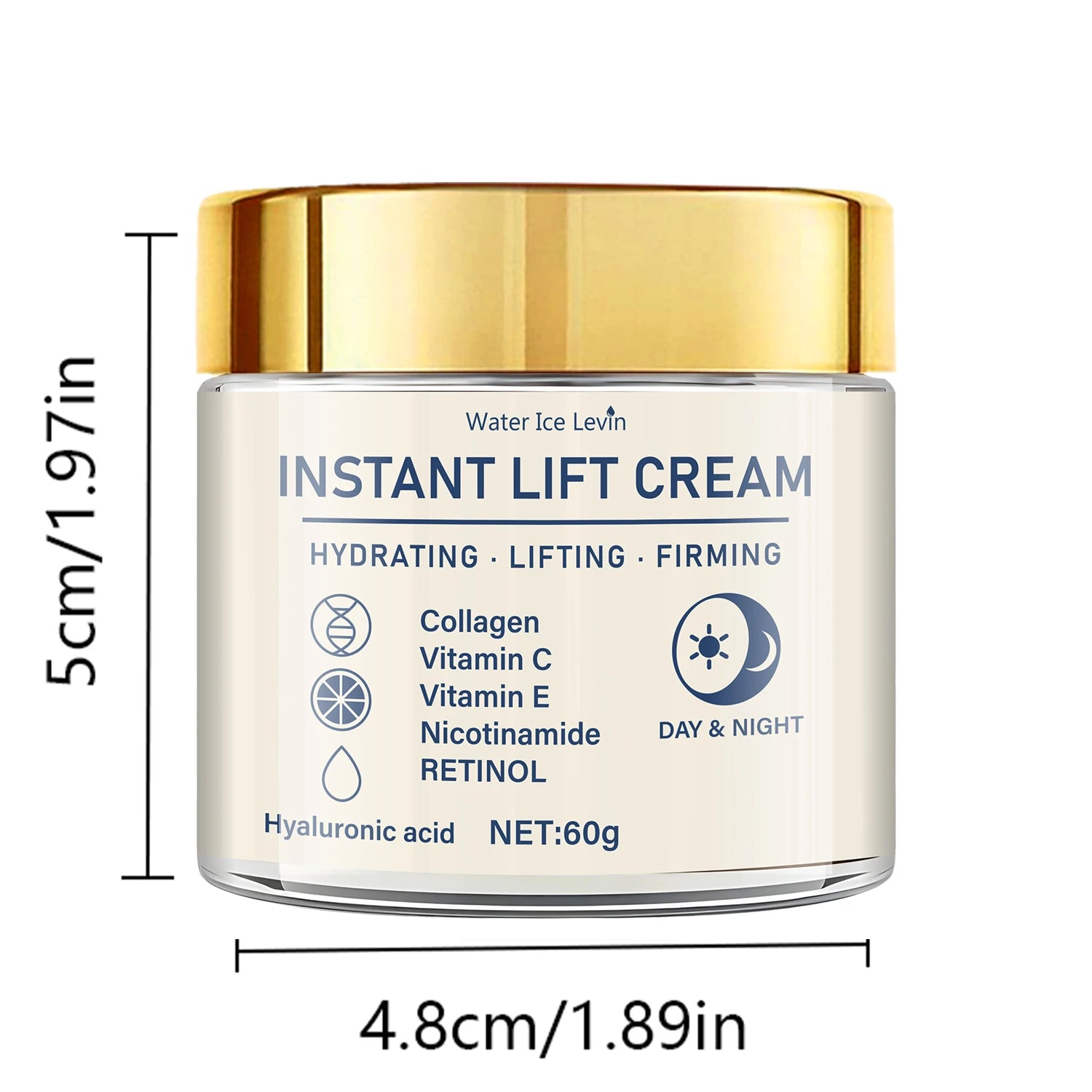Hyaluronic Acid & Retinol Firming Face Cream - Anti-Aging Moisturizer