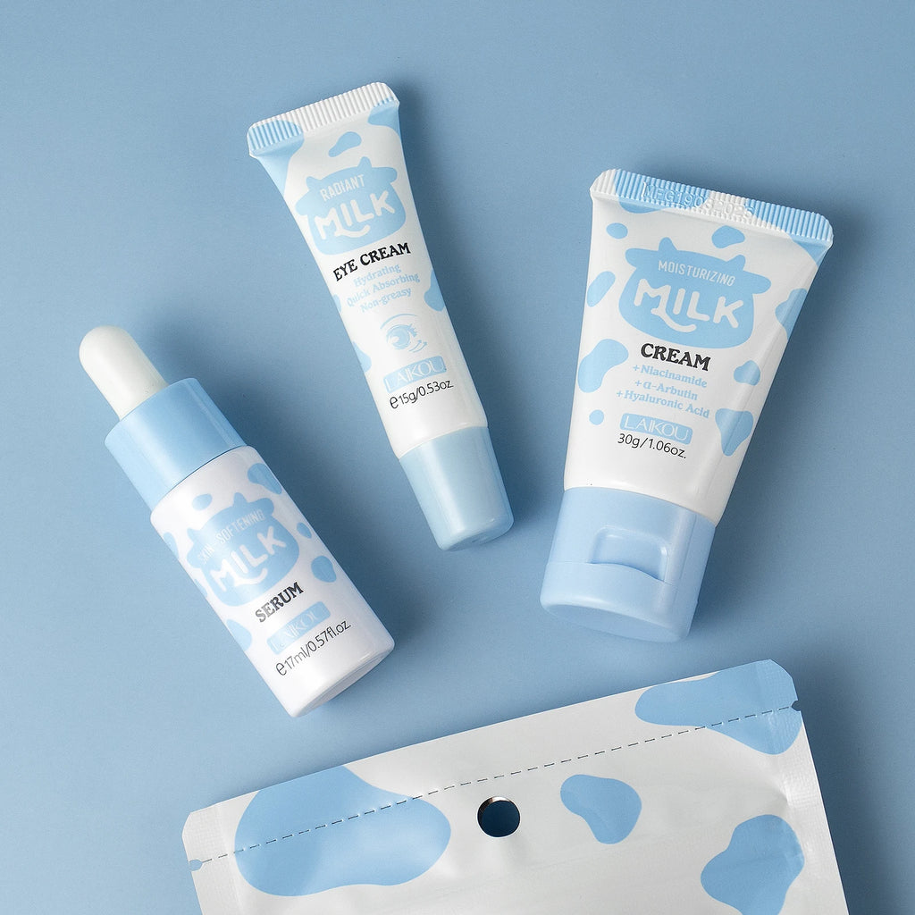 LAIKOU Milk Glowing Trio Set - Hydrating Skincare Gift Set