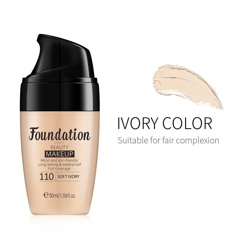 LAIKOU Liquid Foundation - Moisturizing Long-Lasting Natural Coverage 30ml