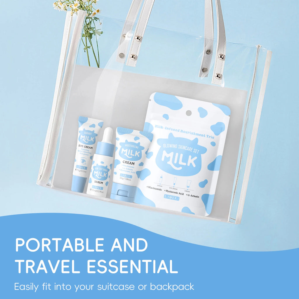 LAIKOU Milk Glowing Trio Set - Hydrating Skincare Gift Set