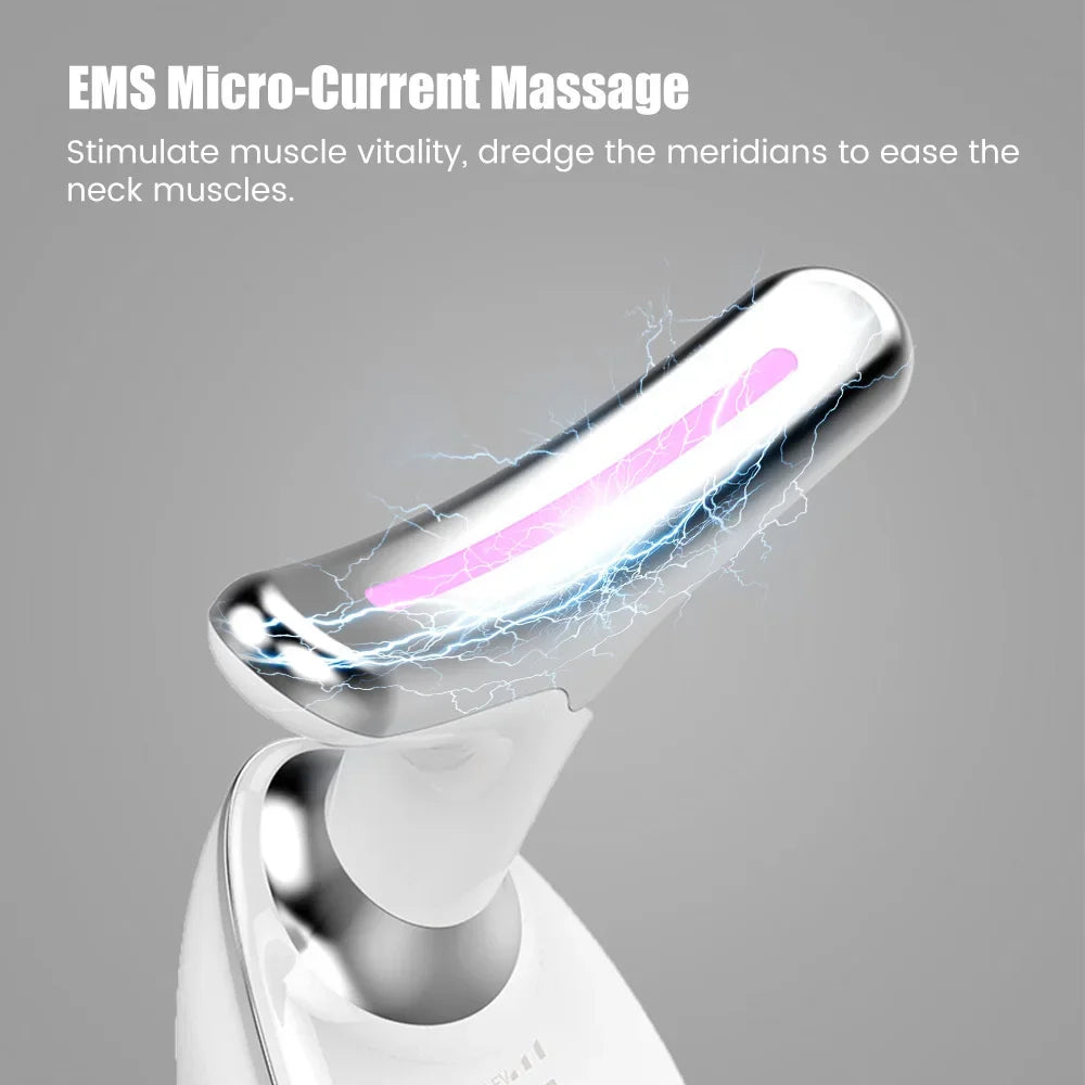 LED Face & Neck Lifting Massager - EMS Photon Anti-Wrinkle Device