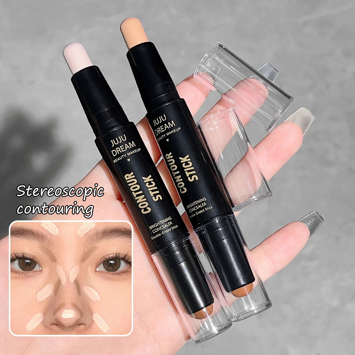 Dual-Ended Highlight & Contour Stick - 3D Sculpting Duo